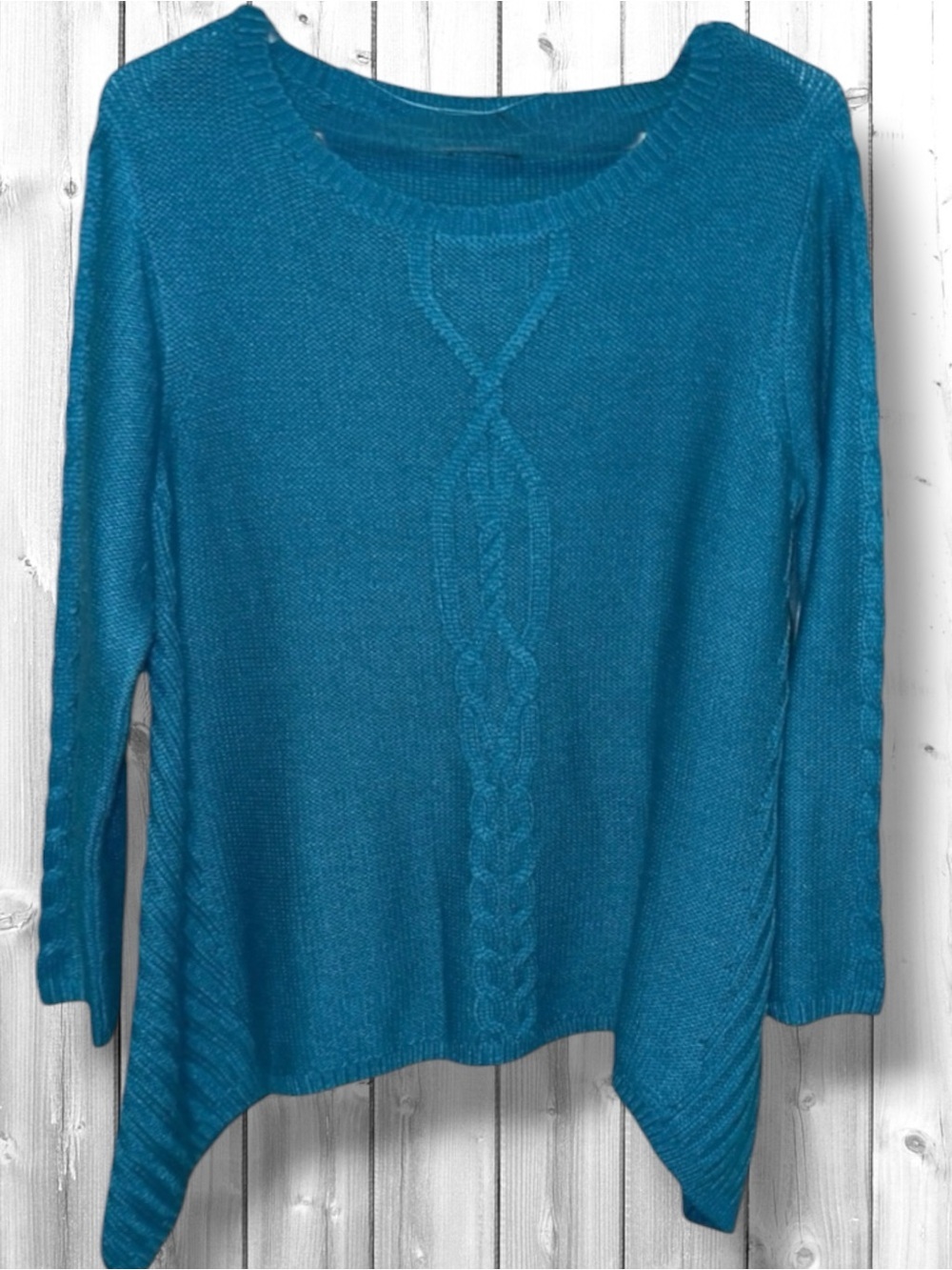 🌼Style & Co. Turquoise Cable Knit Sweater
